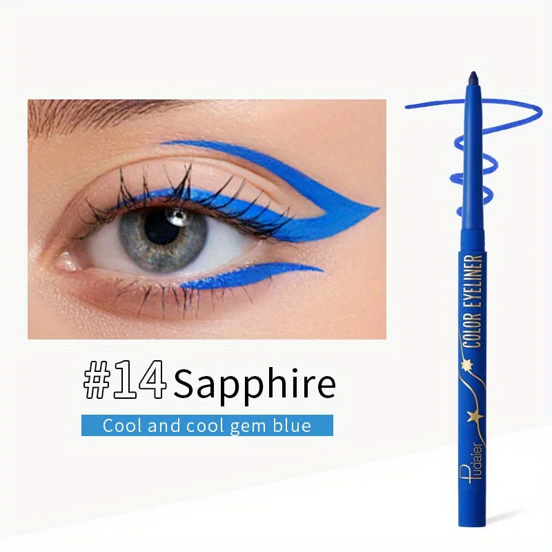 Crayon Eyeliner Gel Waterproof Coloré Mat Longue Tenue