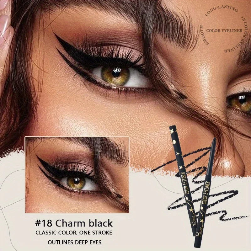 Crayon Eyeliner Gel Waterproof Coloré Mat Longue Tenue