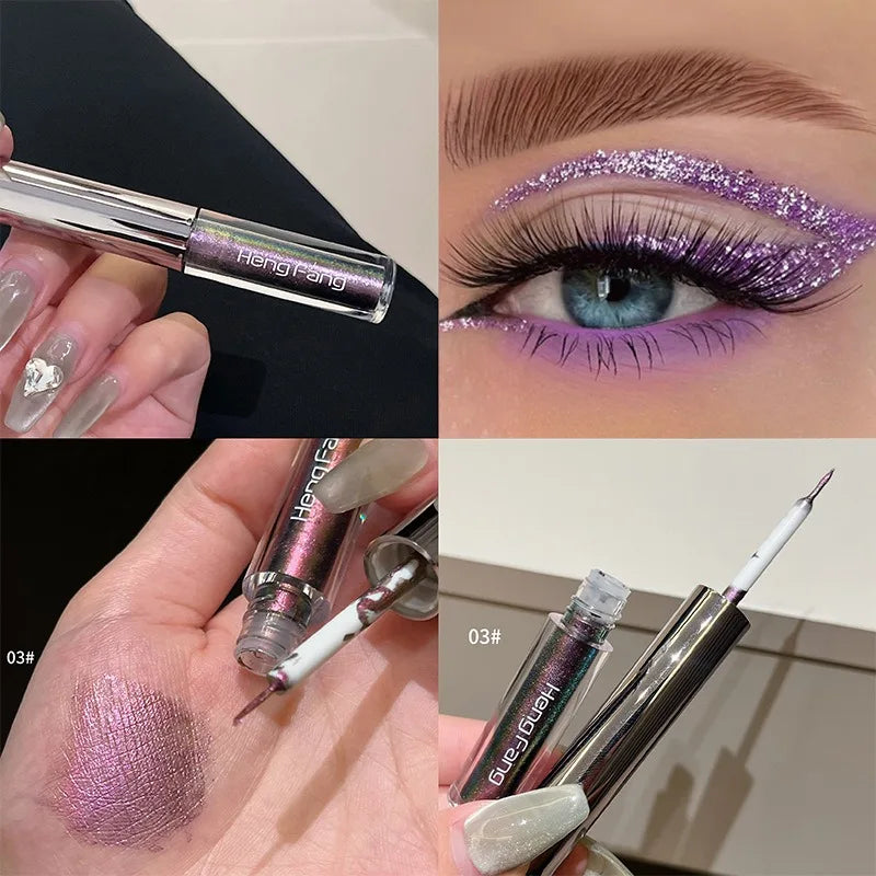 Fard & Eyeliner Liquide Caméléon Métallique Scintillant
