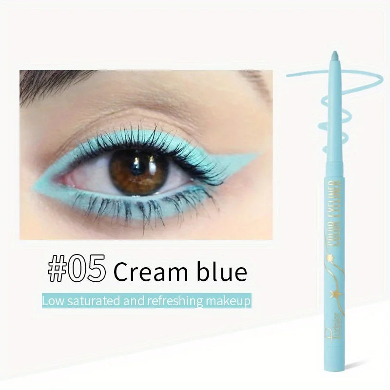 Crayon Eyeliner Gel Waterproof Coloré Mat Longue Tenue