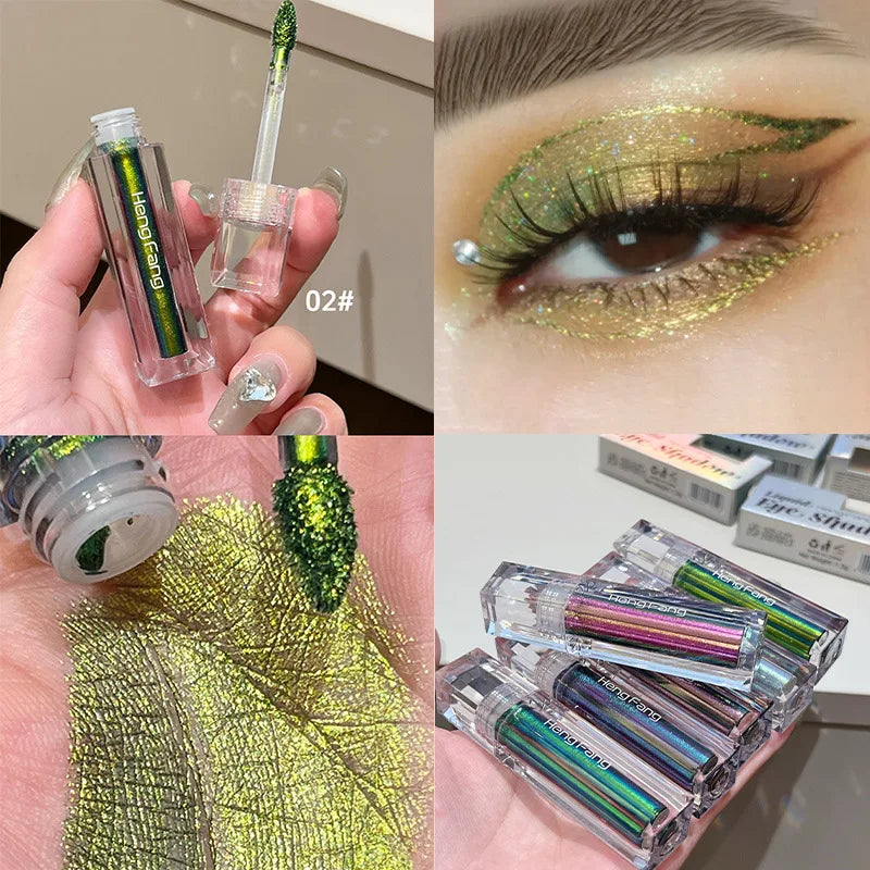 Fard & Eyeliner Liquide Caméléon Métallique Scintillant
