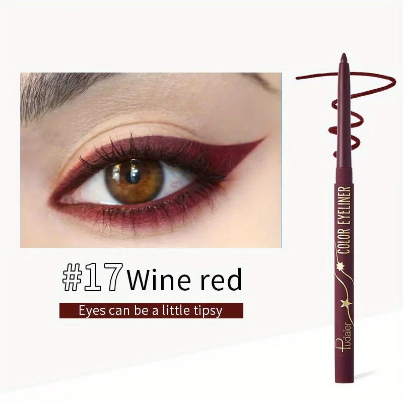 Crayon Eyeliner Gel Waterproof Coloré Mat Longue Tenue
