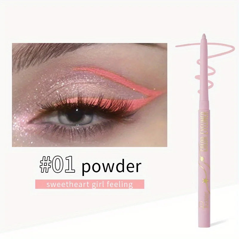 Crayon Eyeliner Gel Waterproof Coloré Mat Longue Tenue