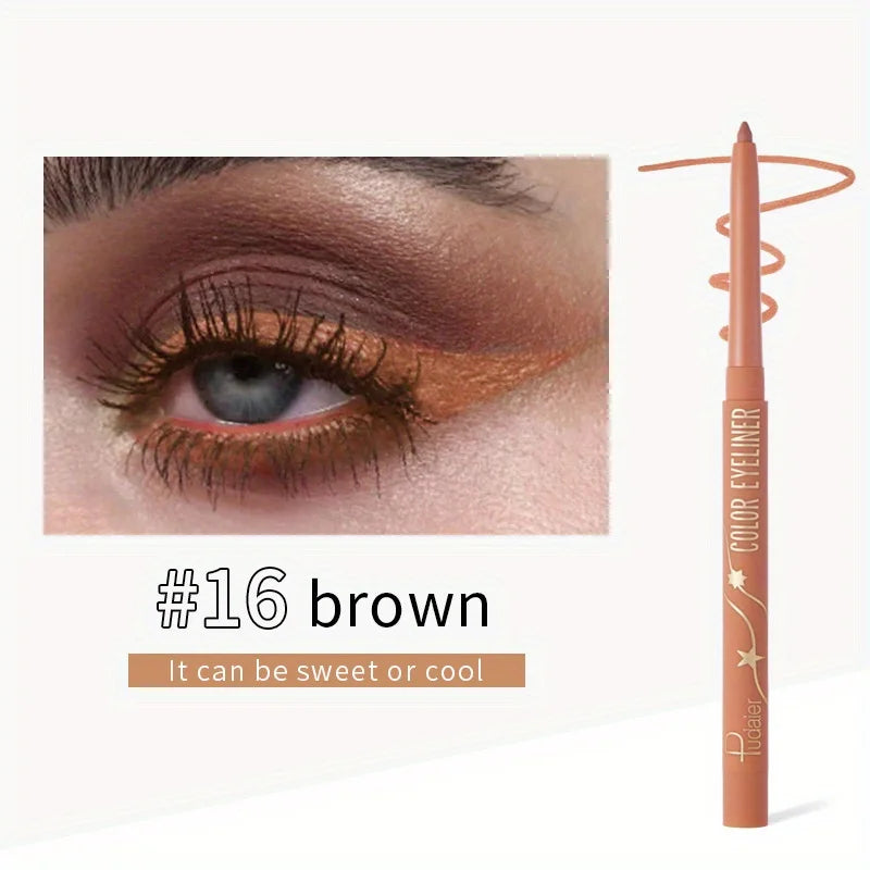 Crayon Eyeliner Gel Waterproof Coloré Mat Longue Tenue