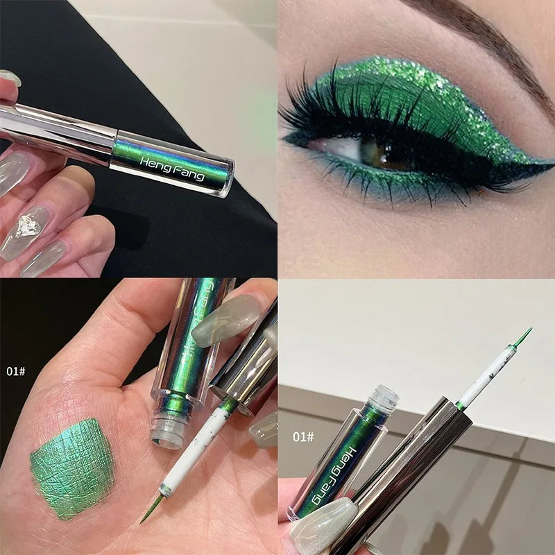 Fard & Eyeliner Liquide Caméléon Métallique Scintillant