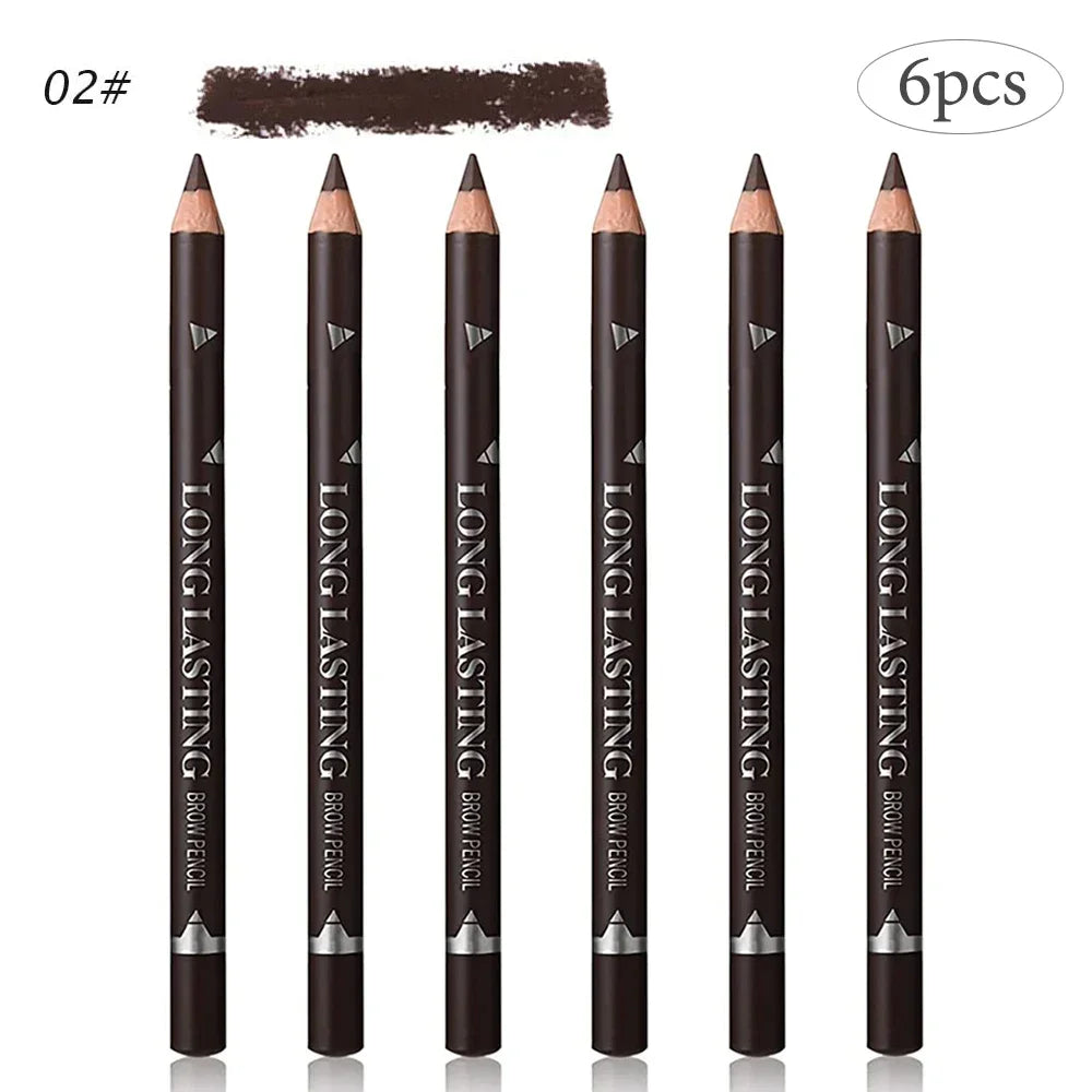 Lot 6/12 Crayons Sourcils Waterproof Noir Naturel