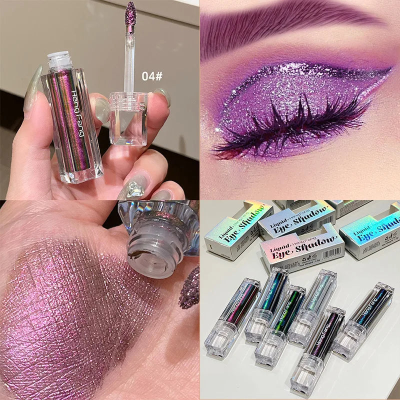 Fard & Eyeliner Liquide Caméléon Métallique Scintillant