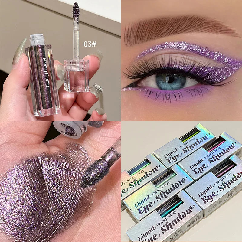 Fard & Eyeliner Liquide Caméléon Métallique Scintillant