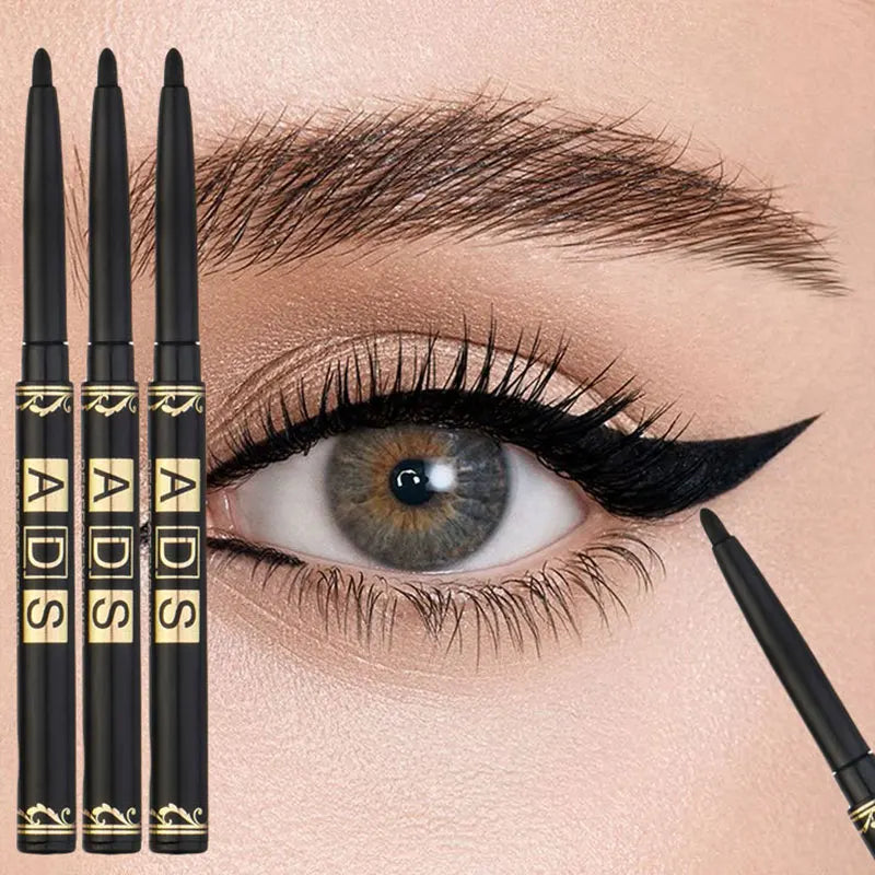 Lot de 3 Eyeliners Noirs Waterproof Anti-Bavures