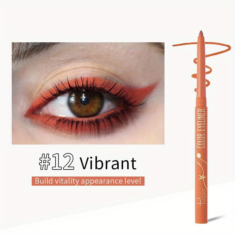 Crayon Eyeliner Gel Waterproof Coloré Mat Longue Tenue