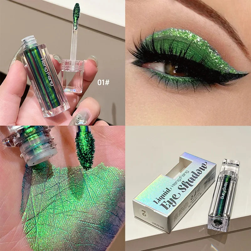 Fard & Eyeliner Liquide Caméléon Métallique Scintillant