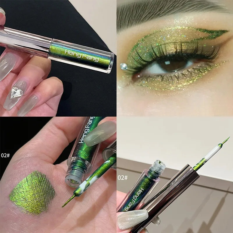 Fard & Eyeliner Liquide Caméléon Métallique Scintillant