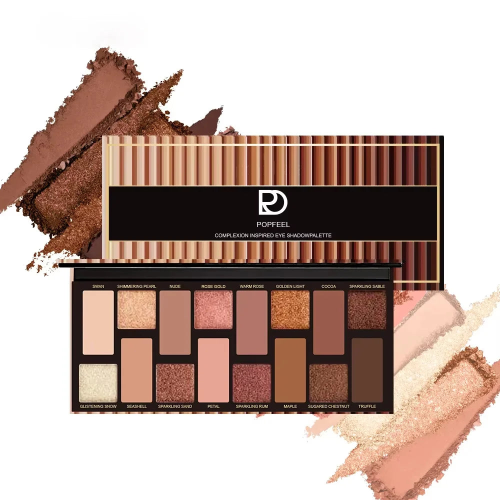 Palette Yeux Coréenne 16 Couleurs Mat Waterproof Longue Tenue