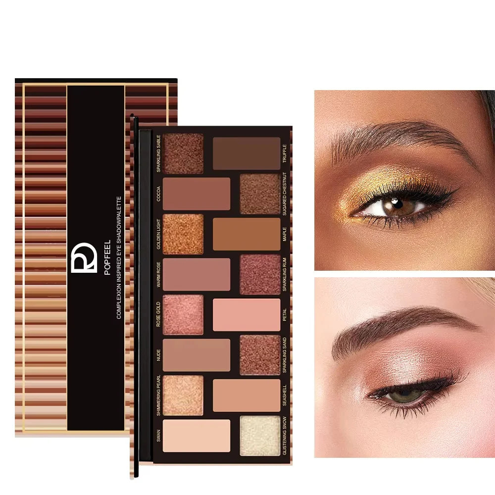 Palette Yeux Coréenne 16 Couleurs Mat Waterproof Longue Tenue