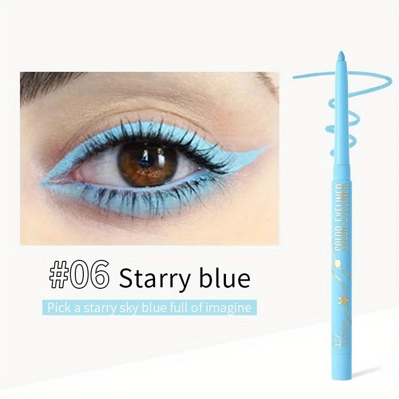 Crayon Eyeliner Gel Waterproof Coloré Mat Longue Tenue