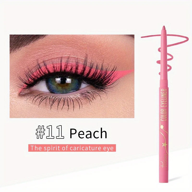 Crayon Eyeliner Gel Waterproof Coloré Mat Longue Tenue