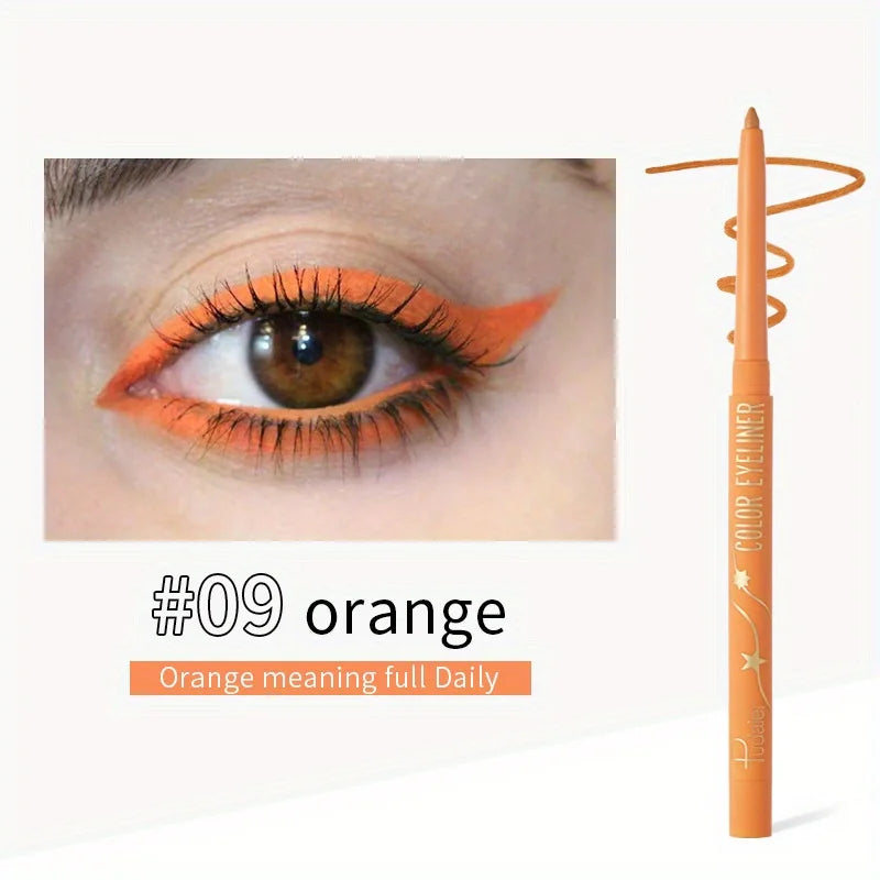 Crayon Eyeliner Gel Waterproof Coloré Mat Longue Tenue