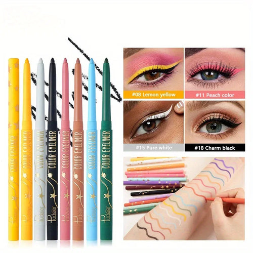 Crayon Eyeliner Gel Waterproof Coloré Mat Longue Tenue