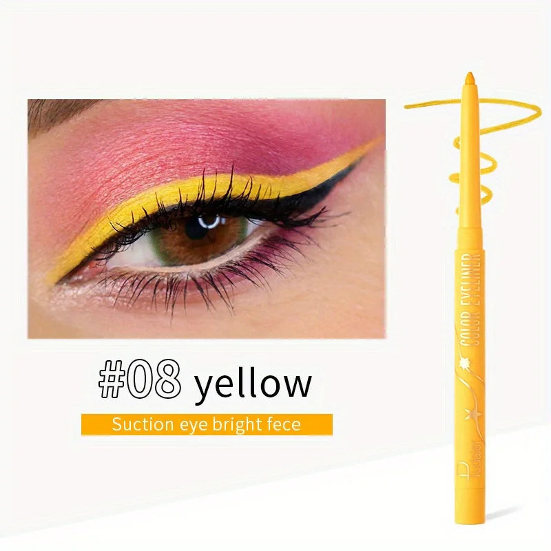 Crayon Eyeliner Gel Waterproof Coloré Mat Longue Tenue