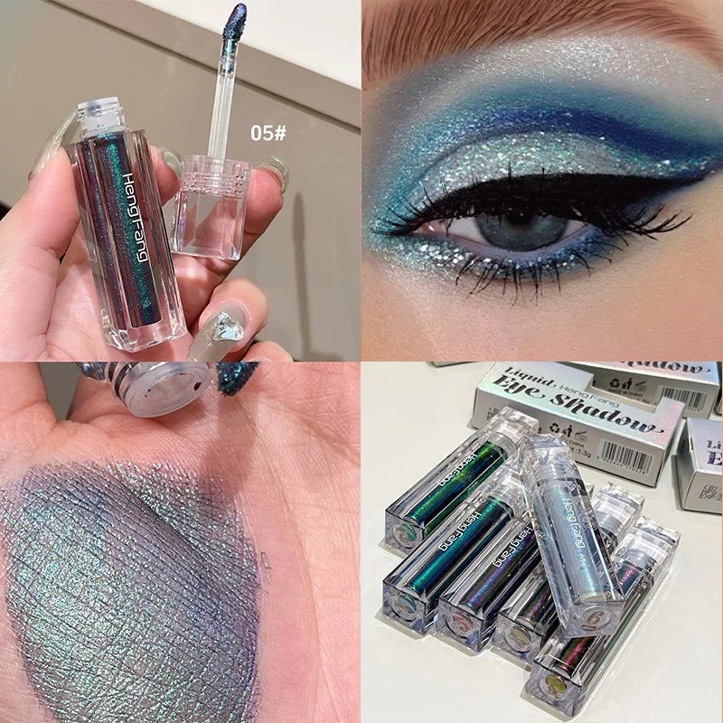 Fard & Eyeliner Liquide Caméléon Métallique Scintillant