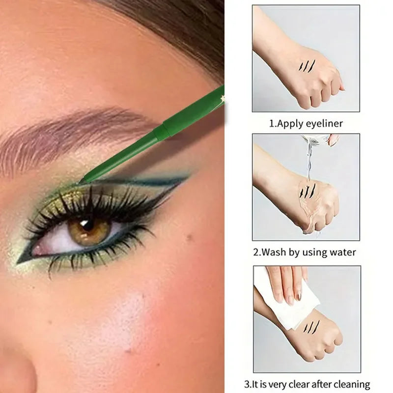 Crayon Eyeliner Gel Waterproof Coloré Mat Longue Tenue