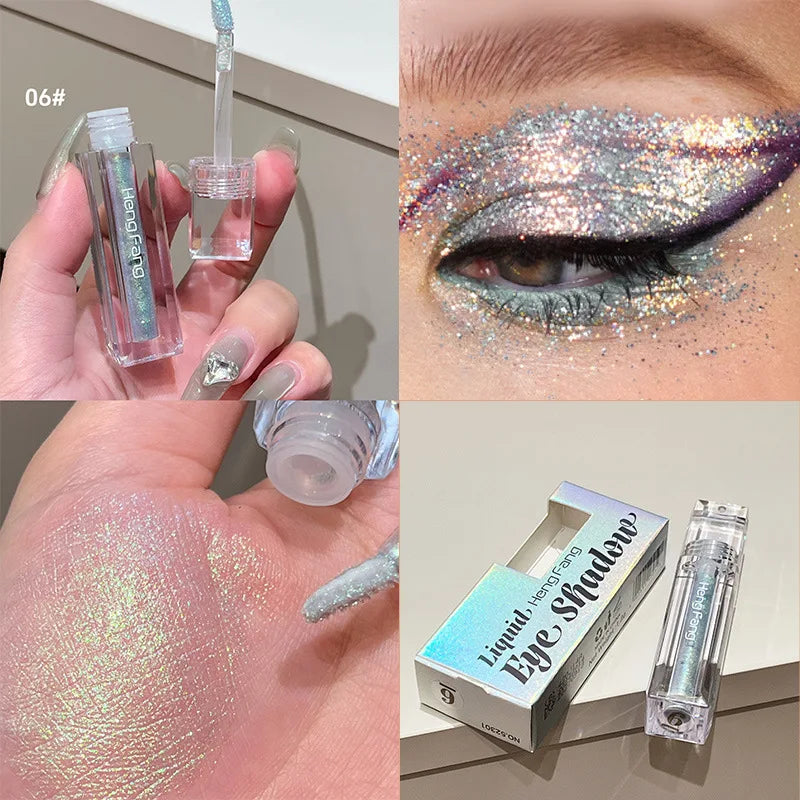 Fard & Eyeliner Liquide Caméléon Métallique Scintillant